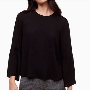 NWOT Aritzia Wilfred Launay bell sleeve blouse in back - XS